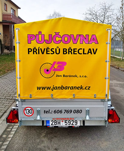 Přívěsný vozík č. 1 - půjčovna vozíků Břeclav