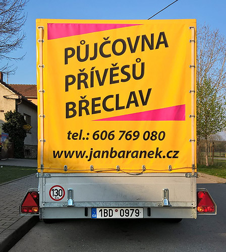 Přívěsný vozík č. 2 - půjčovna vozíků Břeclav